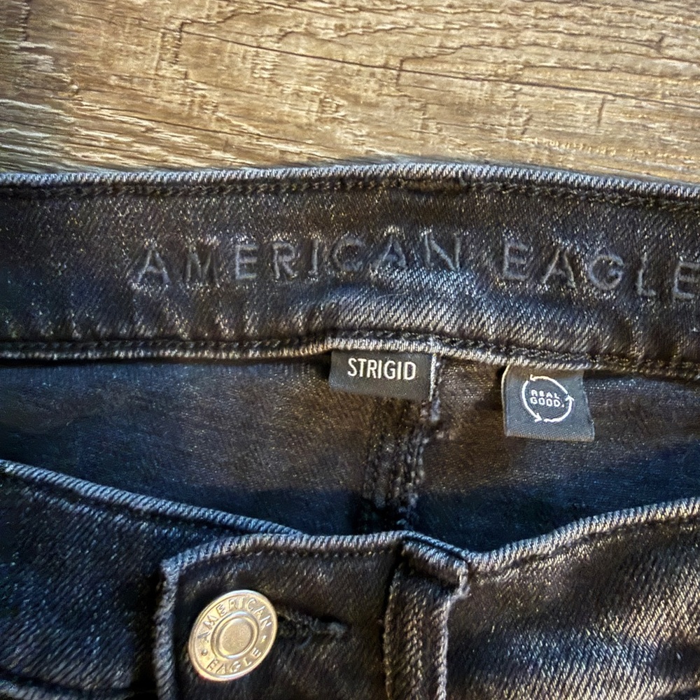 American Eagle super high rise baggy straight jeans - Picture 5 of 5